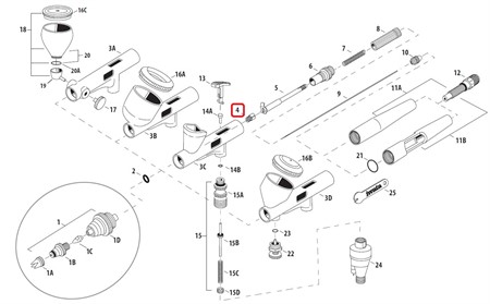 CM CP Fluid Needle Packing - PTFE